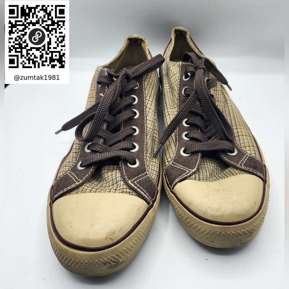 Old Navy - Plaid Canvas Men's Sneakers men's size 12 pre-owned